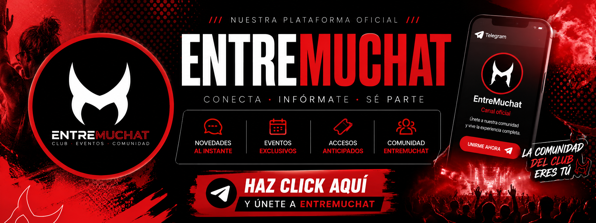 ENTREMUCHAT — Únete a nuestra comunidad